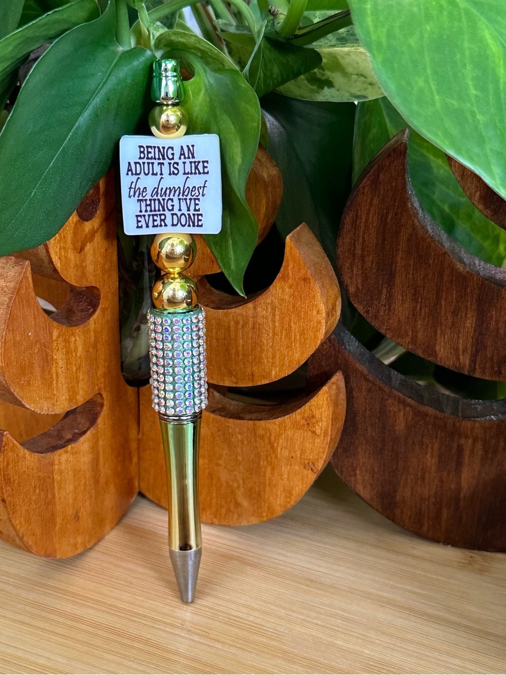 ✨ Handmade Beaded Pen Silicone Pen | Stylish Everyday Writing + Refill✨